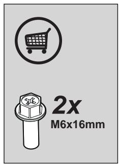2x M6x16mm