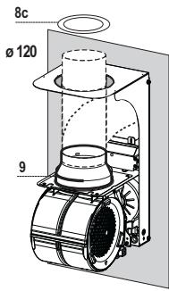 FABER CYLINDRA EV8 - AIR OUTLET ON THE UPPER PART OF THE HOOD - 1