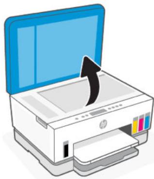 HP SMART TANK 7306 - Positionnement d'un original sur la vitre du scanner - 1