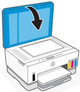HP SMART TANK 7306 - Positionnement d'un original sur la vitre du scanner - 3