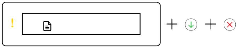 HP SMART TANK 7306 - Icône document et erreurs de papier - 1