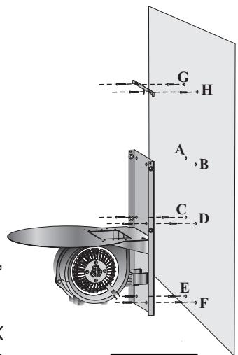 SILVERLINE H20840 015 - Fixation de la hotte aspirante sur le mur : - 4