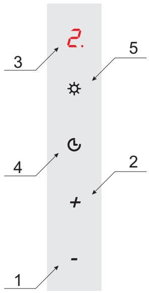 AMICA KH17178E - Bediening van de afzuigkap - 1