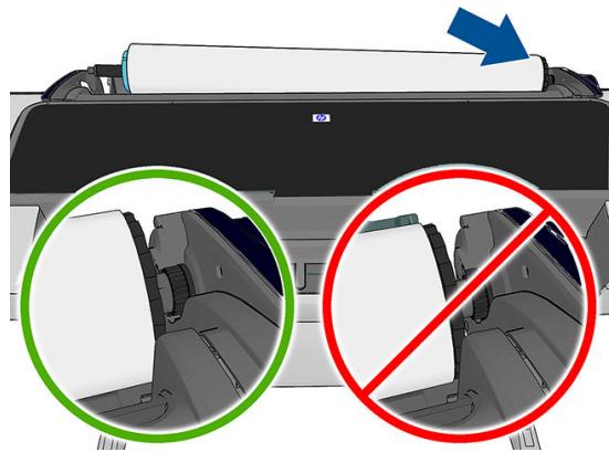 HP DESIGNJET Z5600 - Chargement d'un rouleau dans l'imprimante - 3