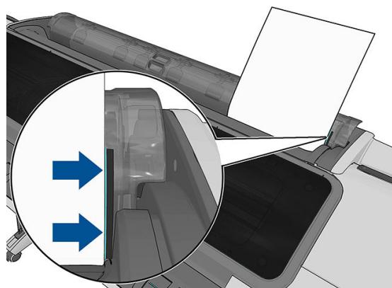 HP DESIGNJET Z5600 - Chargement d'un feuillet simple - 2