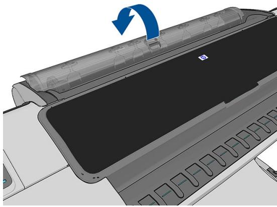 HP DESIGNJET Z5600 - Chargement d'un rouleau sur la bobine - 1