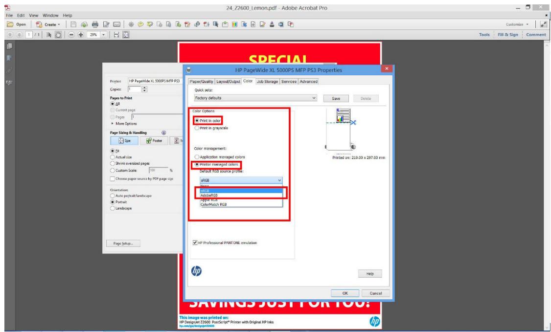 HP DESIGNJET Z5600 - Utilisation d'Adobe Acrobat Pro - 5