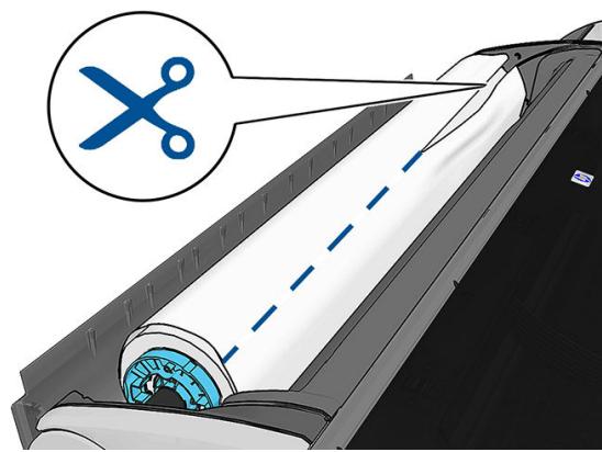 HP DESIGNJET Z5600 - Le papier est coincé - 8