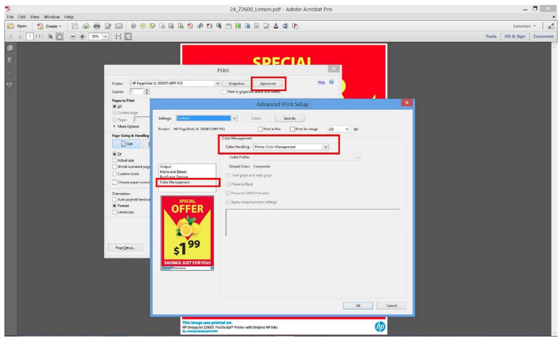 HP DESIGNJET Z5600 - Utilisation d'Adobe Acrobat Pro - 6