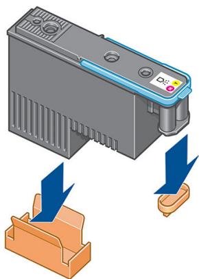 HP DESIGNJET Z5600 - Insertion d'une tête d'impression - 1