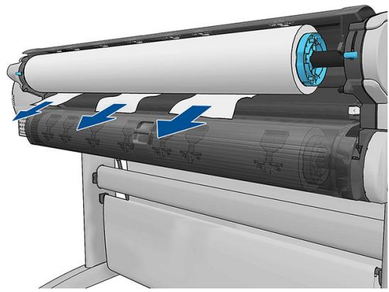 HP DESIGNJET Z5600 - Le papier est coincé - 9