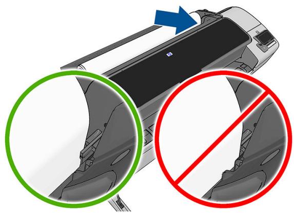 HP DESIGNJET Z5600 - Chargement d'un rouleau dans l'imprimante - 6