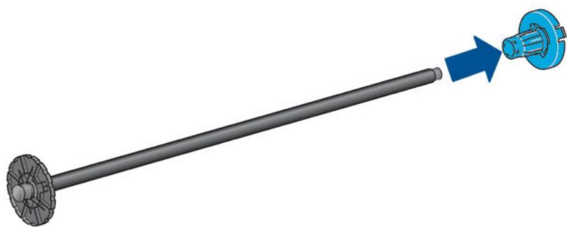HP DESIGNJET Z5600 - Chargement d'un rouleau sur la bobine - 3