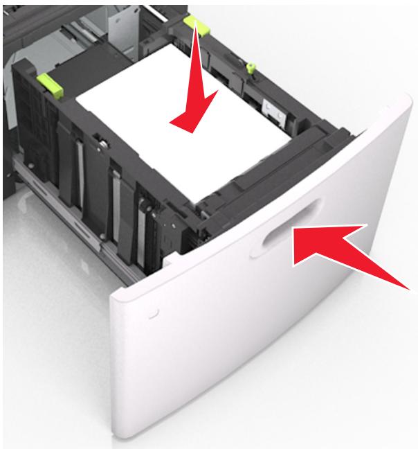 LEXMARK MS818DN - Chargement du papier au format A4, lettre, légal, oficio et folio - 9