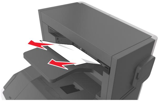LEXMARK MS818DN - Bourrage papier au niveau de l'unité de finition d'agrafage - 1