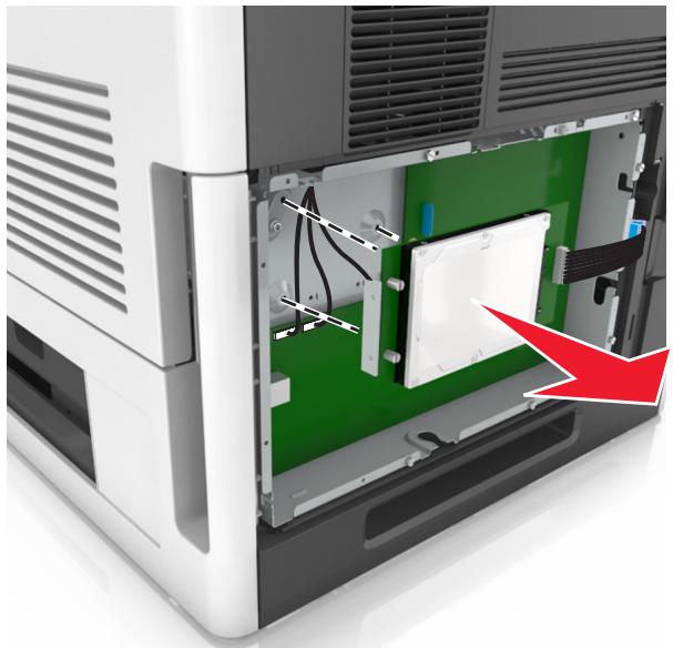 LEXMARK MS818DN - Retrait du disque dur de l'imprimante - 4