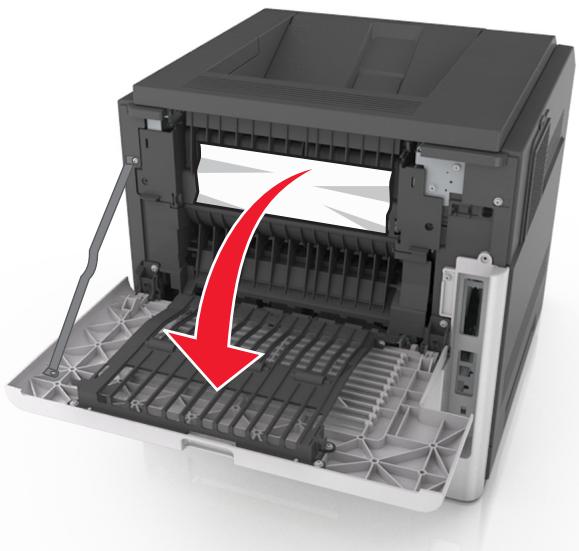 LEXMARK MS818DN - Bourrage papier derrière la porte arrière - 2