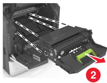 LEXMARK MS818DN - Bourrage papier derrière la porte avant - 5