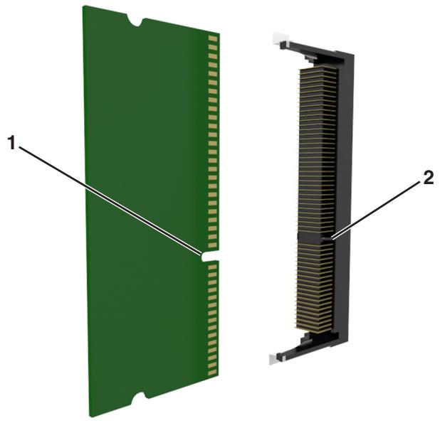 LEXMARK MS818DN - Installation d'une carte mémoire - 2