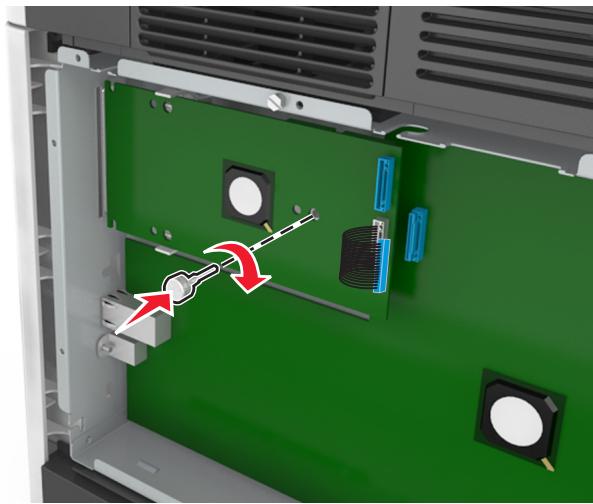 LEXMARK MS818DN - Installation d'un port internal solutions port - 8