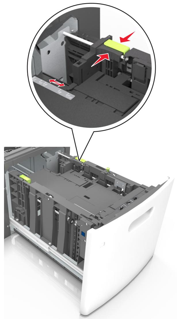 LEXMARK MS818DN - Chargement du papier au format A4, lettre, légal, oficio et folio - 4