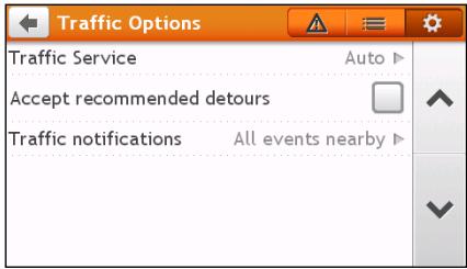 MIO SPIRIT 7670 LM - Traffic preferences - 1