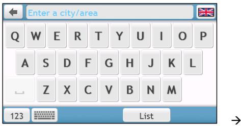 MIO SPIRIT 7670 LM - How do I use the Keyboard screen? - 1