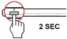 MIO SPIRIT 7670 LM - Using the power button - 1