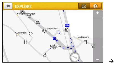 MIO SPIRIT 7670 LM - How do I find a POI using the POI Cluster? - 1