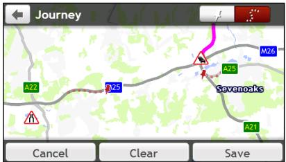 MIO SPIRIT 7670 LM - How do I capture a journey? - 1