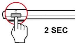 MIO SPIRIT 7670 LM - Using the power button - 3