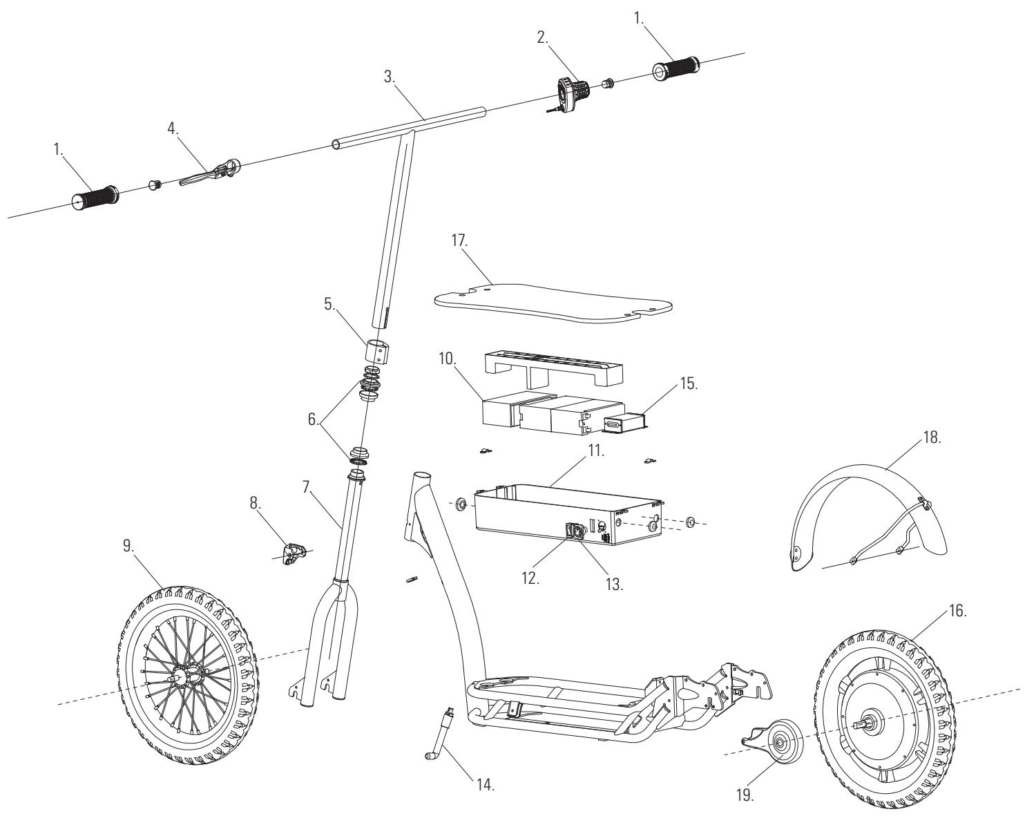RAZOR ECOSMART SUP UK - ECOSMART SUP PARTS - 1