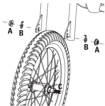 RAZOR ECOSMART SUP UK - □ Attaching the Front Wheel - 2