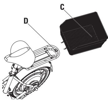 RAZOR ECOSMART SUP UK - □ Attaching the Basket (EcoSmart Metro HD Only) - 2