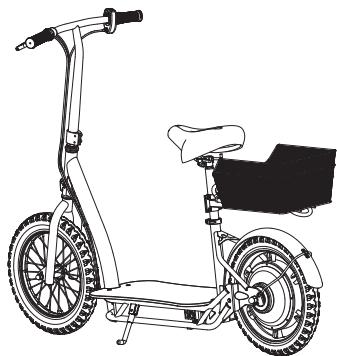 RAZOR ECOSMART SUP UK - □ Attaching the Basket (EcoSmart Metro HD Only) - 5