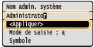 CANON LBP251 - Définition du nom de l'administrateur système - 2