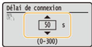 CANON LBP251 - Saisissez le délai d'attente (en secondes), sélectionnez, puis appuyez sur OK. - 1