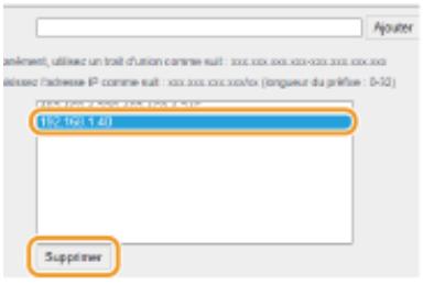 CANON LBP251 - Si le filtre de sortie [refuser] est sélectionné - 1