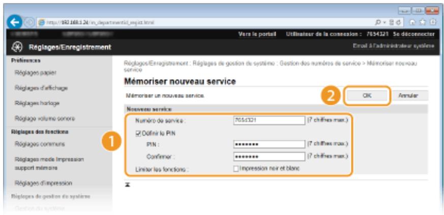 CANON LBP251 - Enregistrement d'un numéro de service - 1