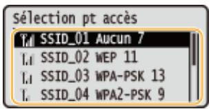 CANON LBP251 - Sélectionnez un routeur sans fil, puis appuyez sur OK. - 1