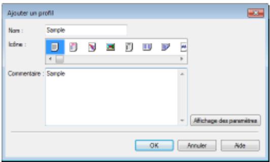 CANON LBP251 - Enregistrer des réglages favoris et les rappeler plus tard - 2
