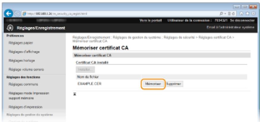 CANON LBP251 - Enregistrement d'un certificat CA - 1