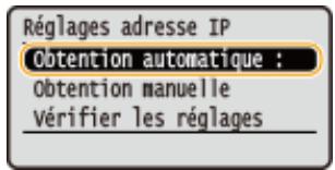 CANON LBP251 - Saisie manuelle d'une adresse IP - 1