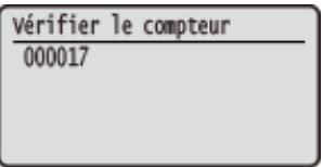 CANON LBP251 - Affichage de la valeur du compteur - 2