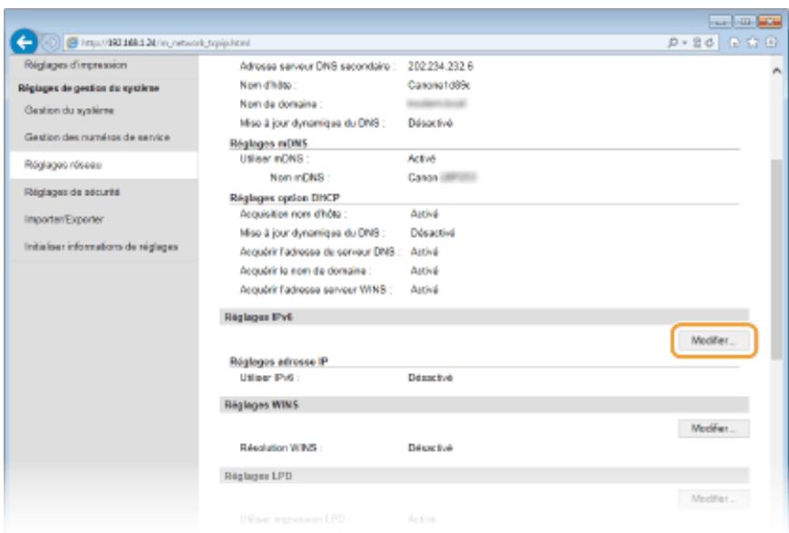 CANON LBP251 - Définition des adresses IPV6 - 4