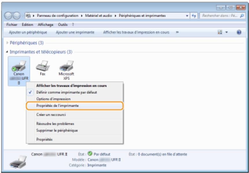 CANON LBP251 - Impression d'une page de test sous windows - 1