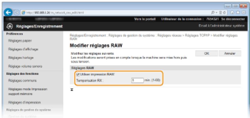 CANON LBP251 - Configuration de LPD ou RAW - 2