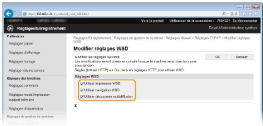 CANON LBP251 - Configuration du protocole WSD - 2