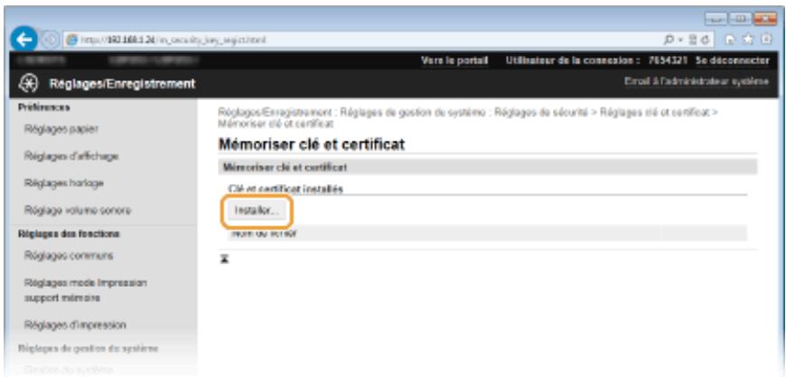 CANON LBP251 - Déactualisation ou activation des certificats CA préinstallés - 1