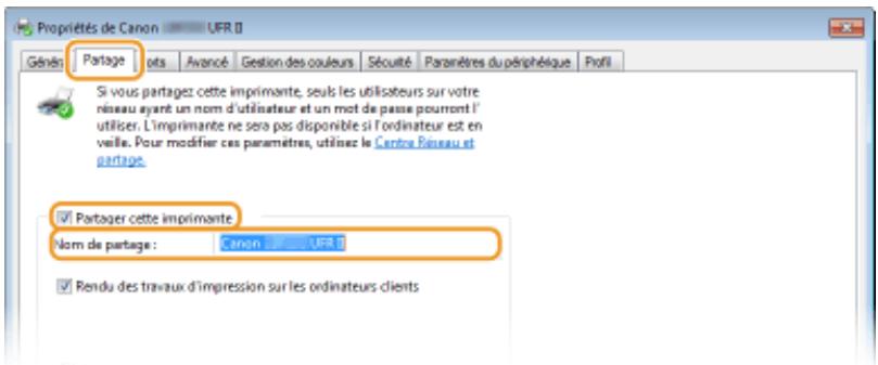 CANON LBP251 - Pour effectuer la gestion des numéros de service en utilisant un serveur d'impression - 2